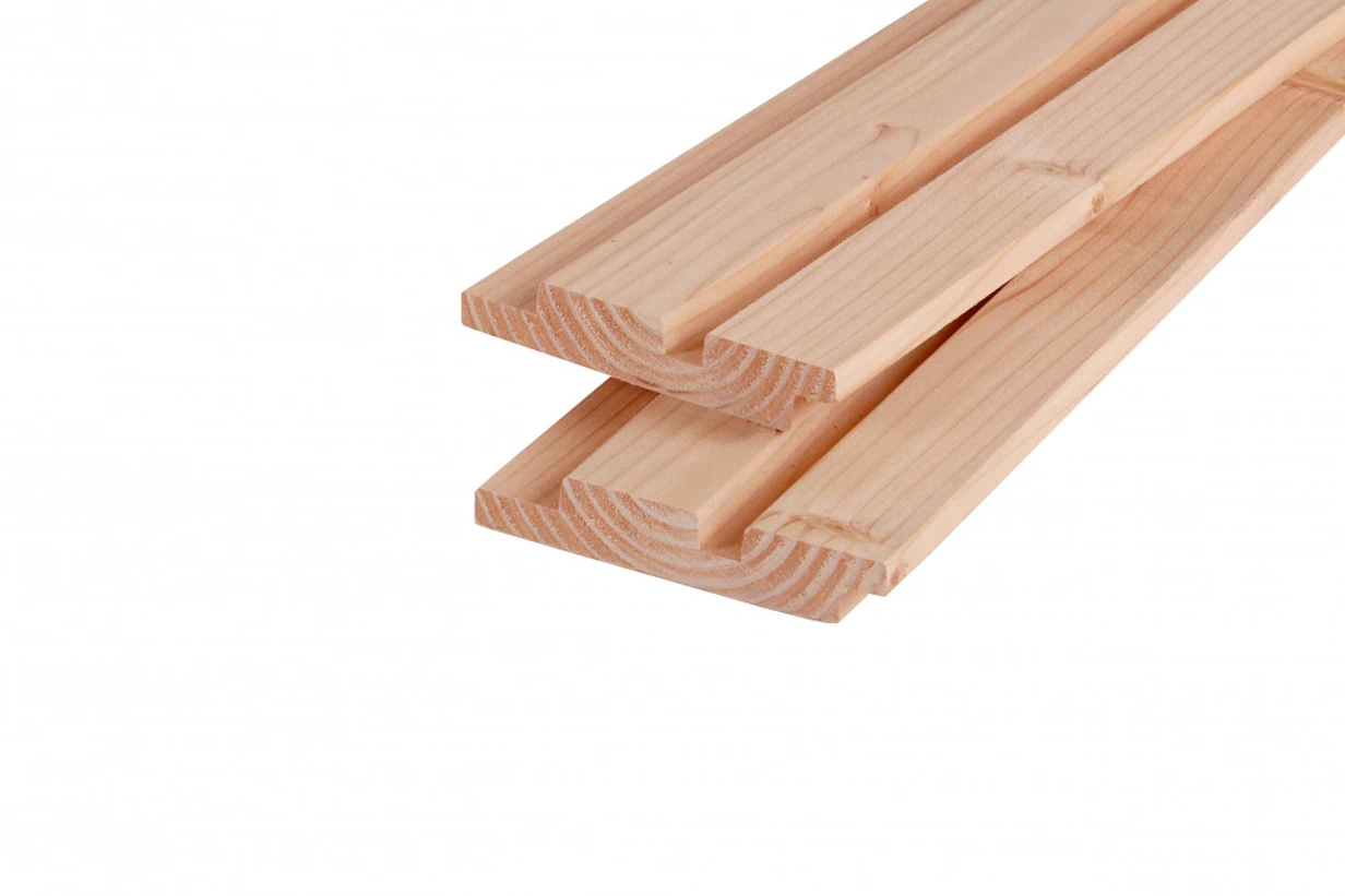 Douglas Rhombusprofielplank Dubbel 2.7 x 14.5 x 300 cm - Afbeelding 1