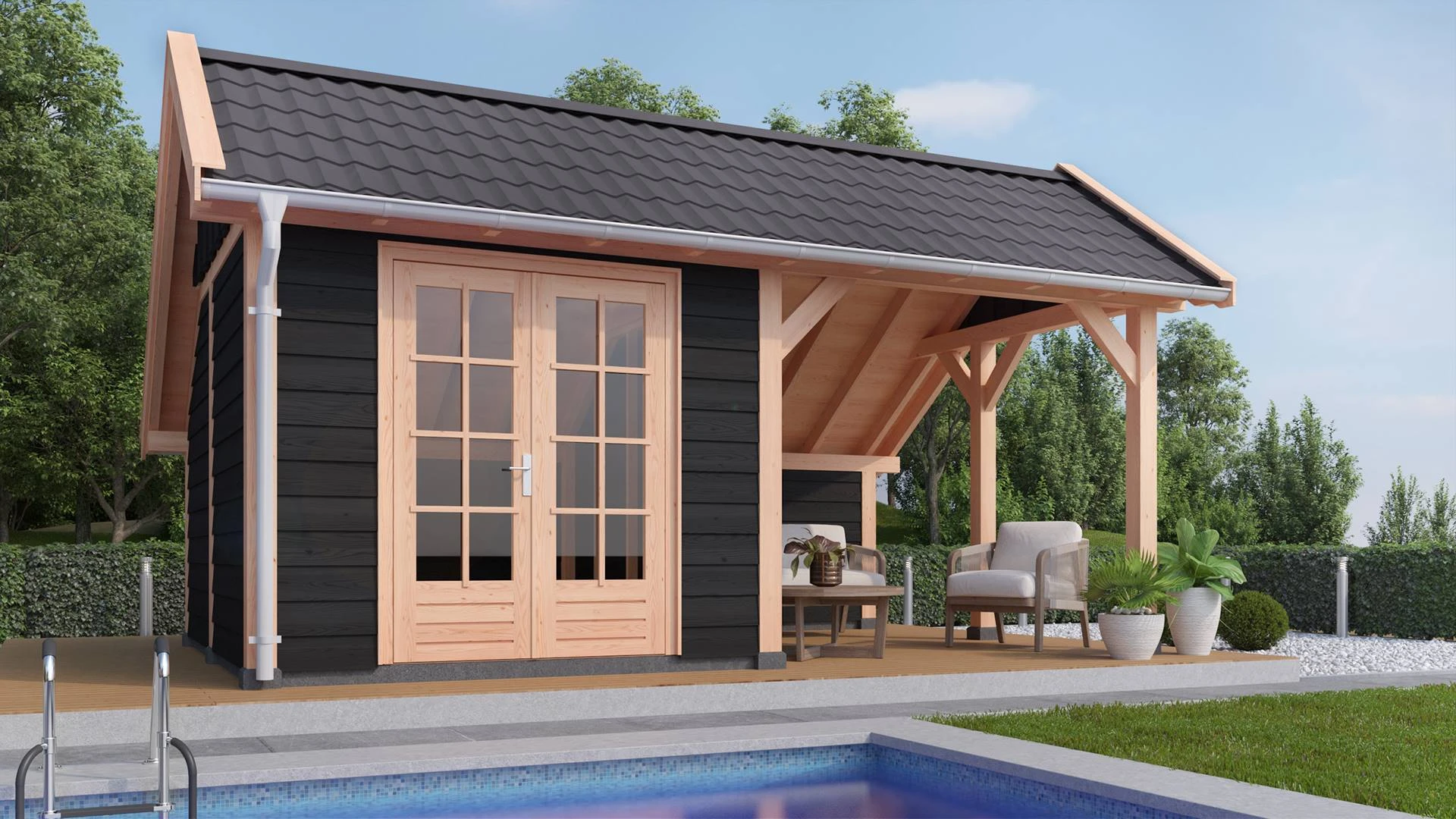 Douglas Kapschuur, 500 x 400, met achterwand, Westwood Deluxe - Afbeelding 6