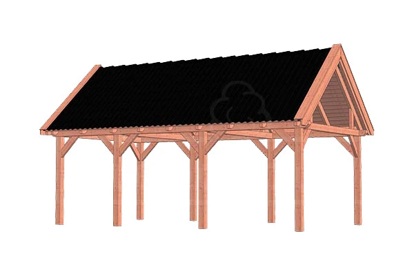 Trendhout Douglas Overkapping Zadeldak XL 710 x 440 cm - Afbeelding 1