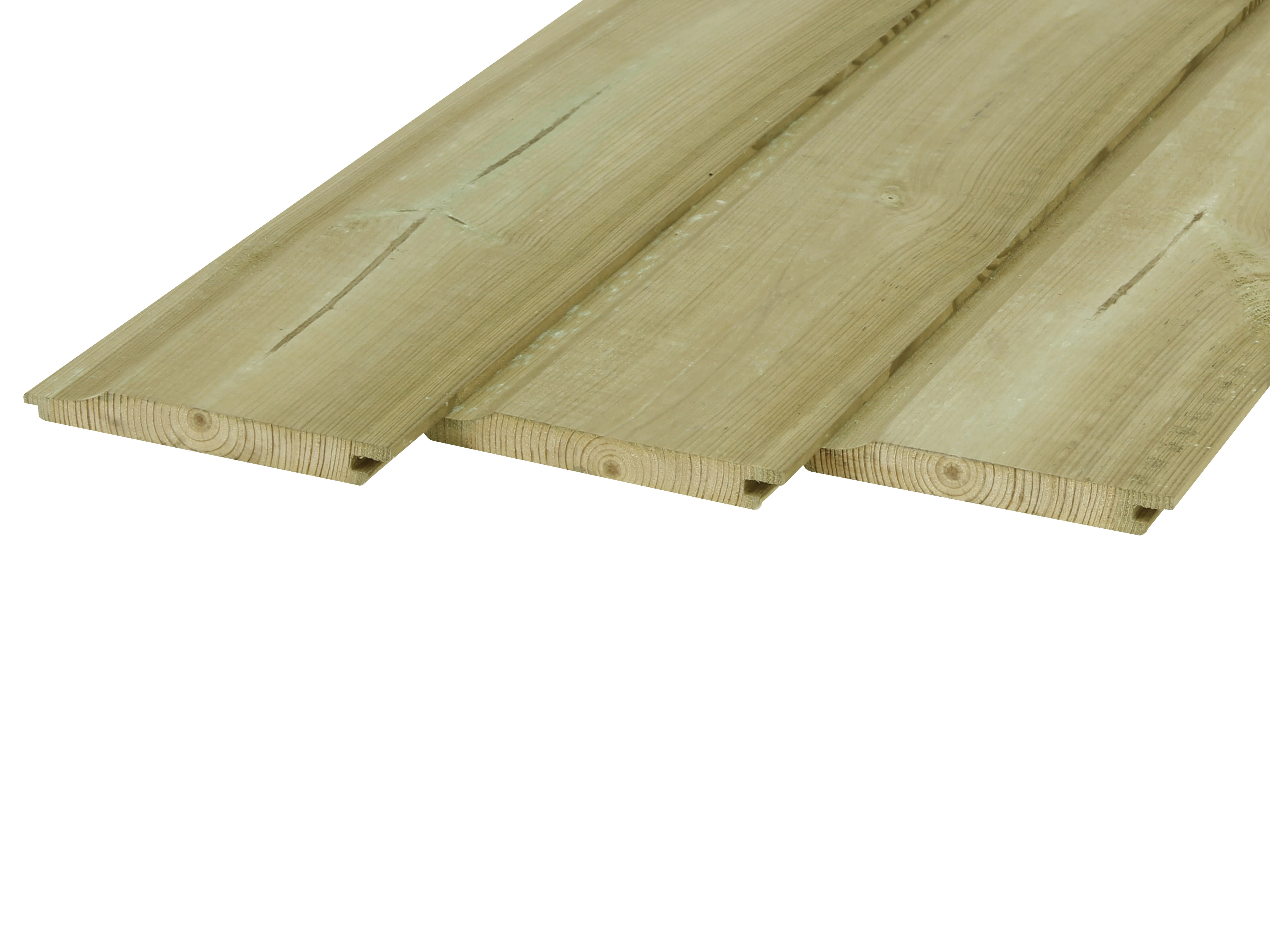 Grenen Enkel Rabat 1.8 x 14.5 cm (18 x 145 mm) Geschaafd Geïmpregneerd - Lengte 300 cm - Afbeelding 2