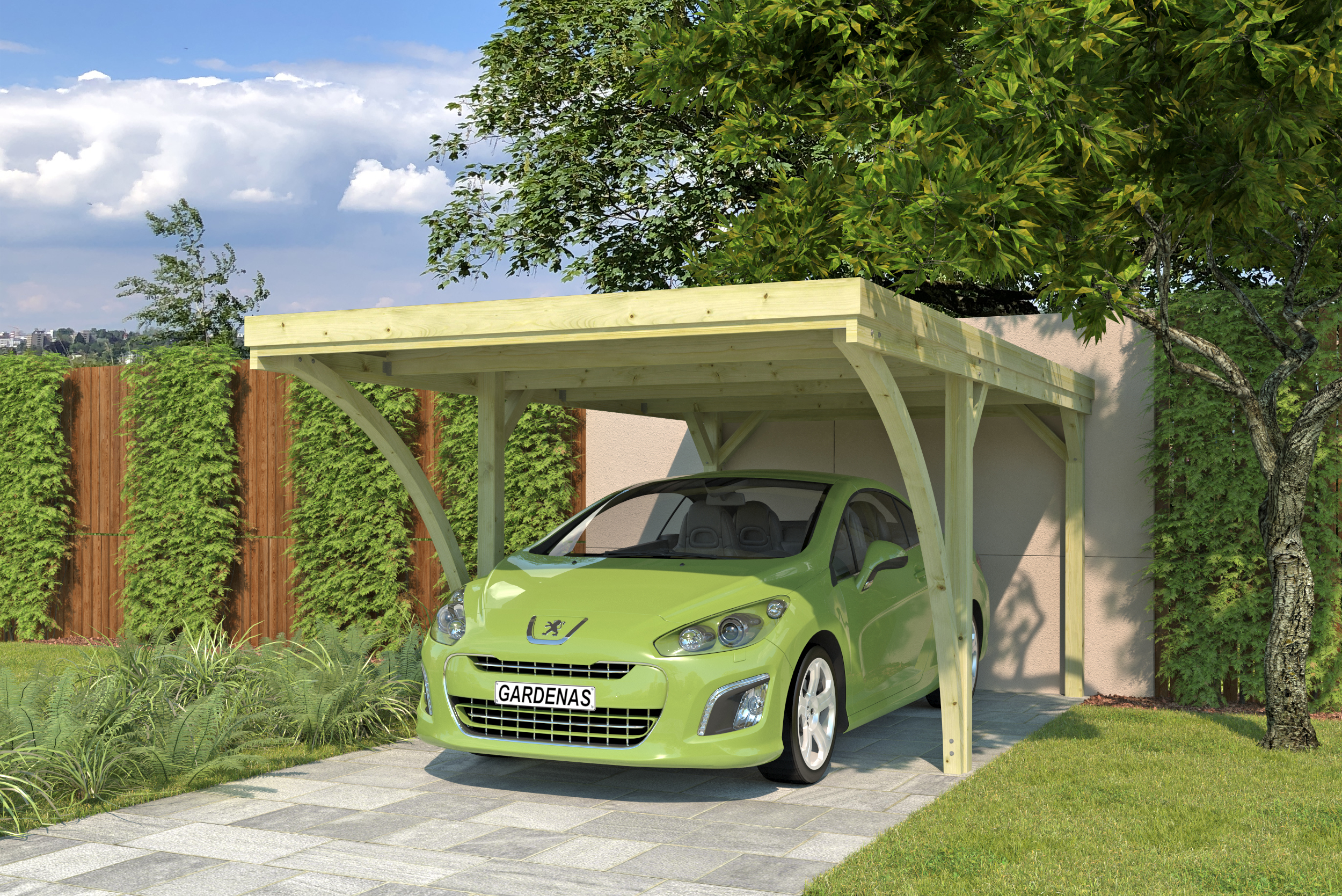 Woodlands Carport Q-Line Lido 307 x 552 cm - Afbeelding 3