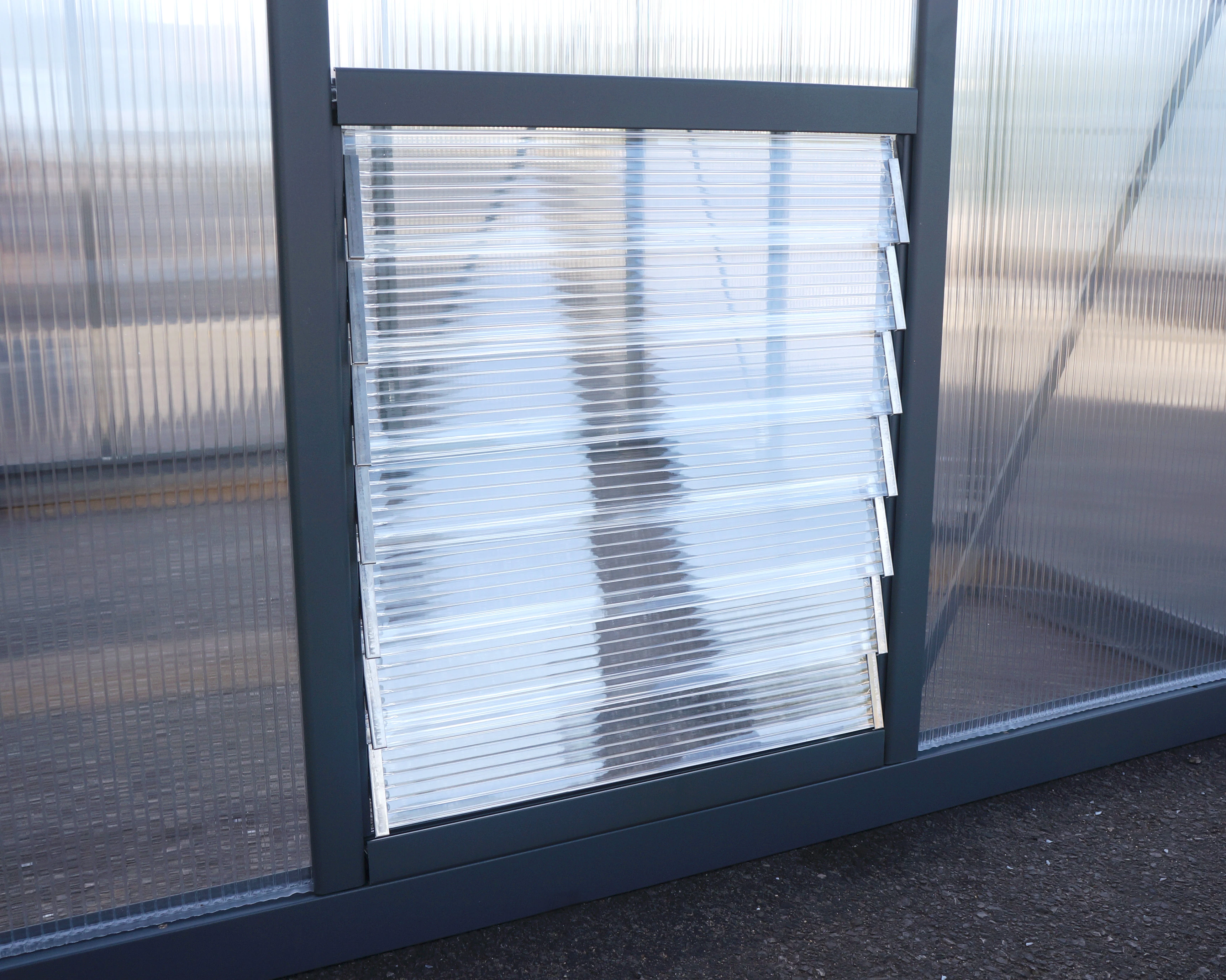 Palram Canopia Tuinkas Glory 184 x 244 cm Antraciet - Afbeelding 14