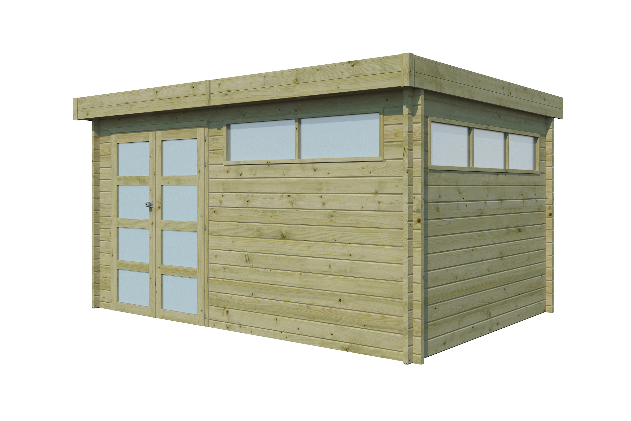 Woodlands Blokhut Modern met Dakisolatie Geïmpregneerd 415 x 295 cm - Afbeelding 10