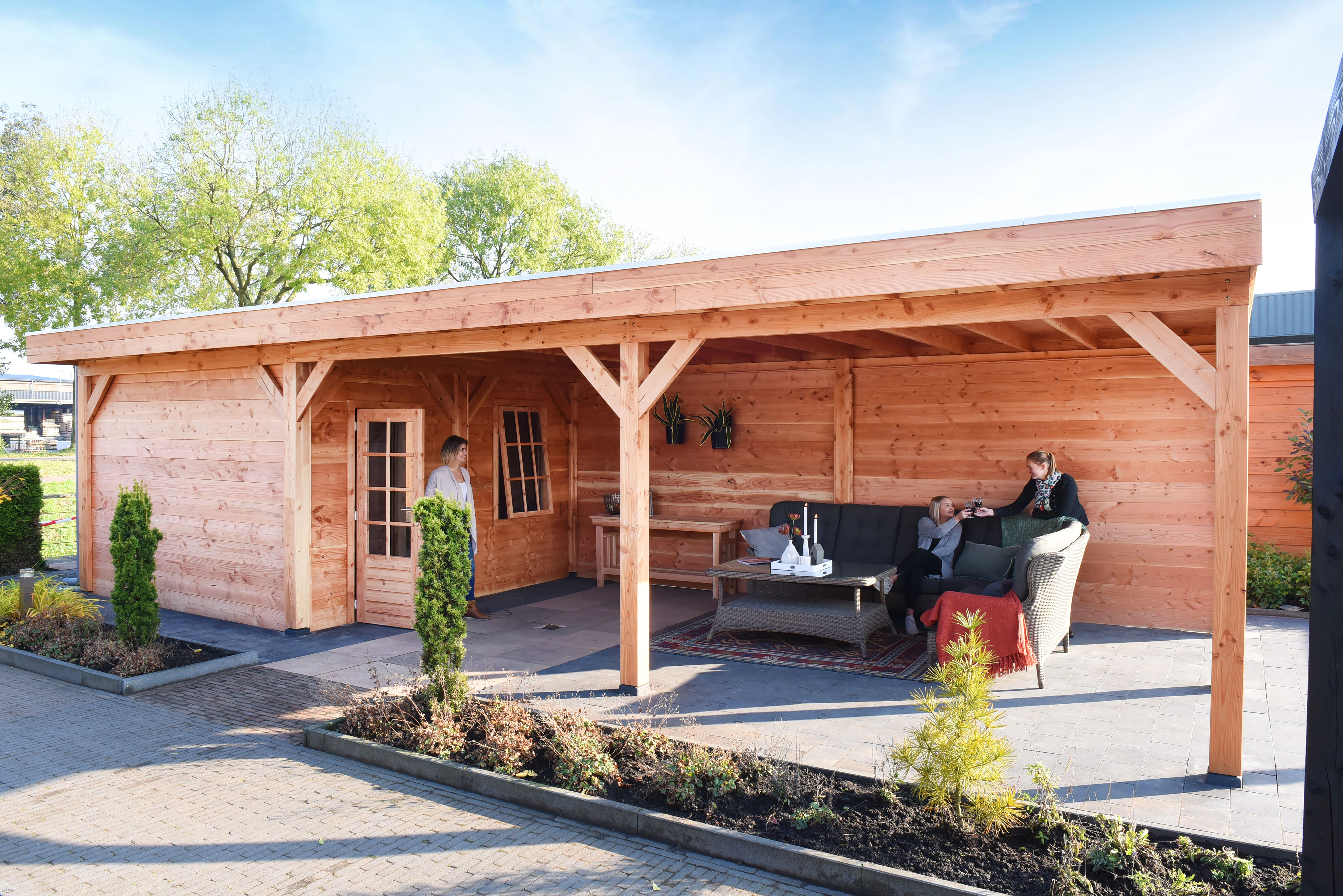 Douglas Blokhutprofielplank 2.8 x 19.5 cm (28 x 195 mm) Geschaafd - Lengte 300 cm - Afbeelding 6