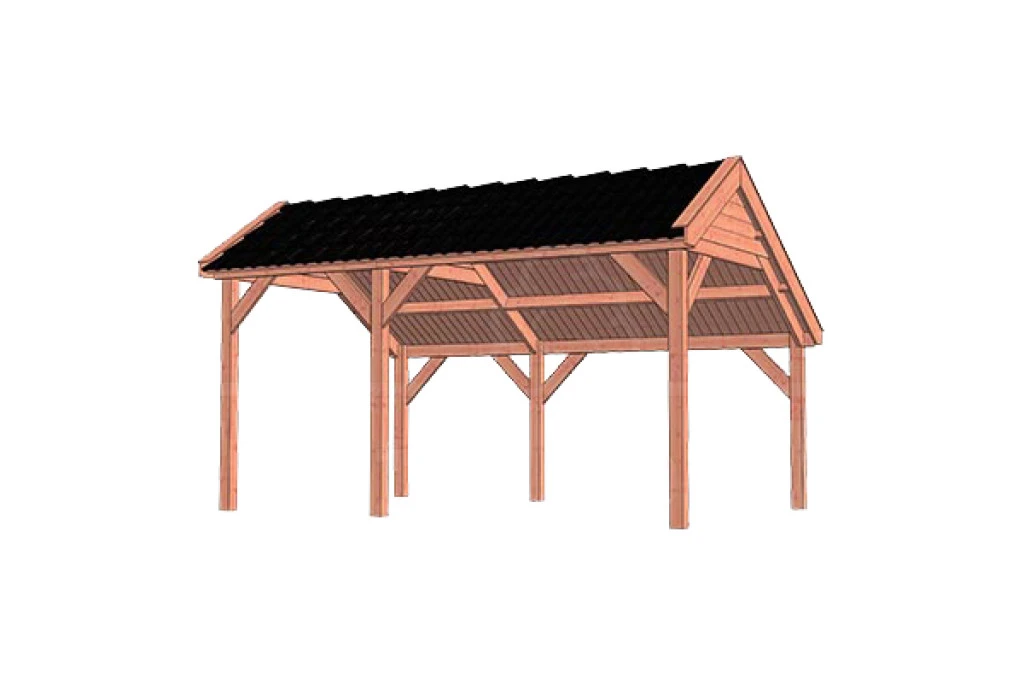 Trendhout Douglas Kapschuur De Deel 505 x 340 cm - Afbeelding 1