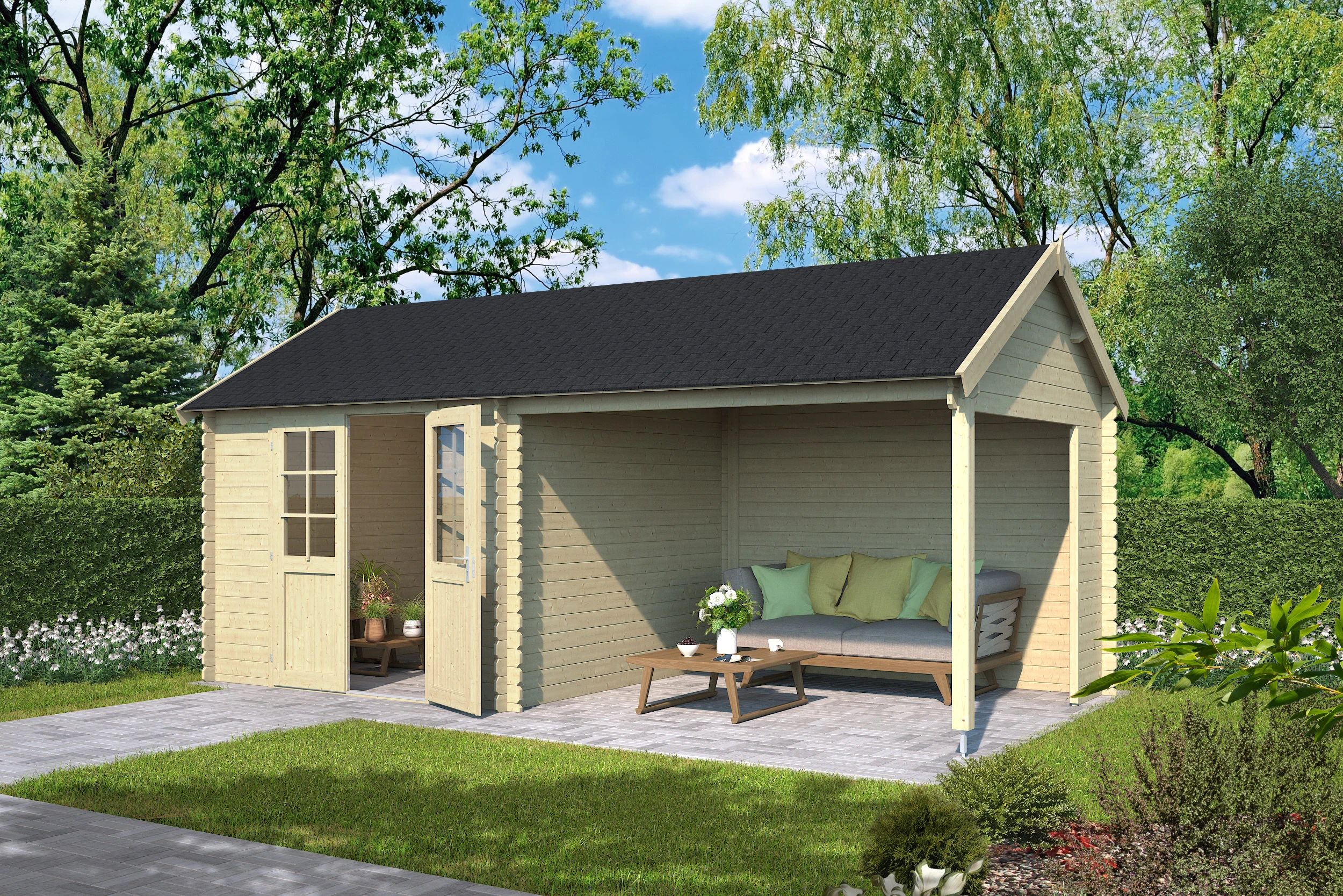 Outdoor Life Blokhut Fraya 575 x 275 cm - Afbeelding 2