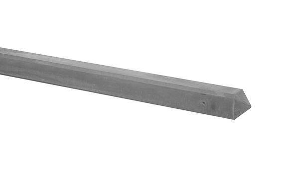 Betonpaal Glad met Diamantkop, Grijs Ongecoat 10 x 10 x 190 cm - Afbeelding 1