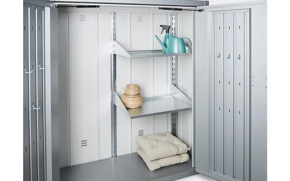 Biohort Terraskast Romeo Donkergrijs Metallic Formaat M 140 x 57 cm - Afbeelding 7