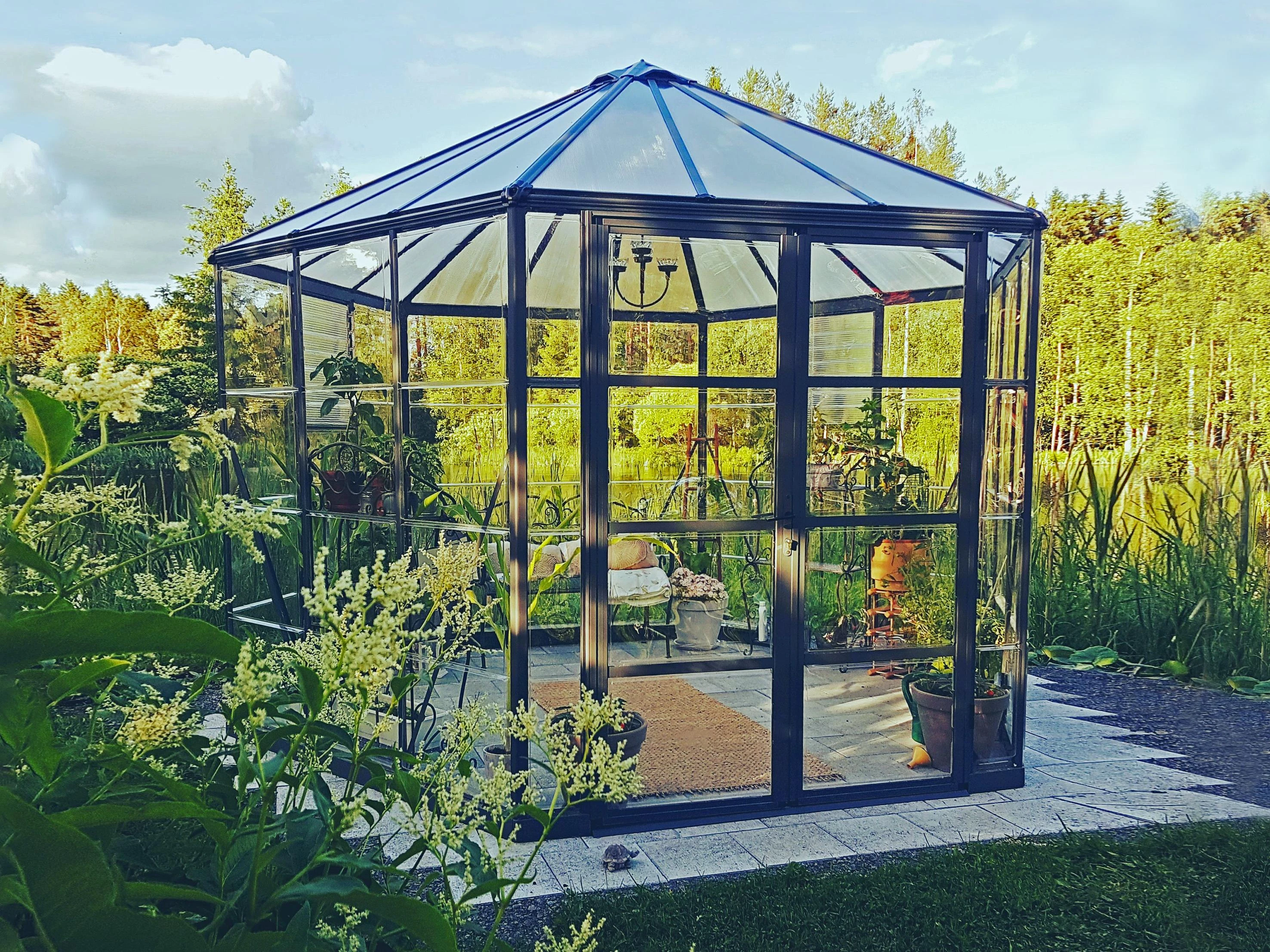 Palram Canopia Tuinkas Oasis 363 cm Antraciet - Afbeelding 1