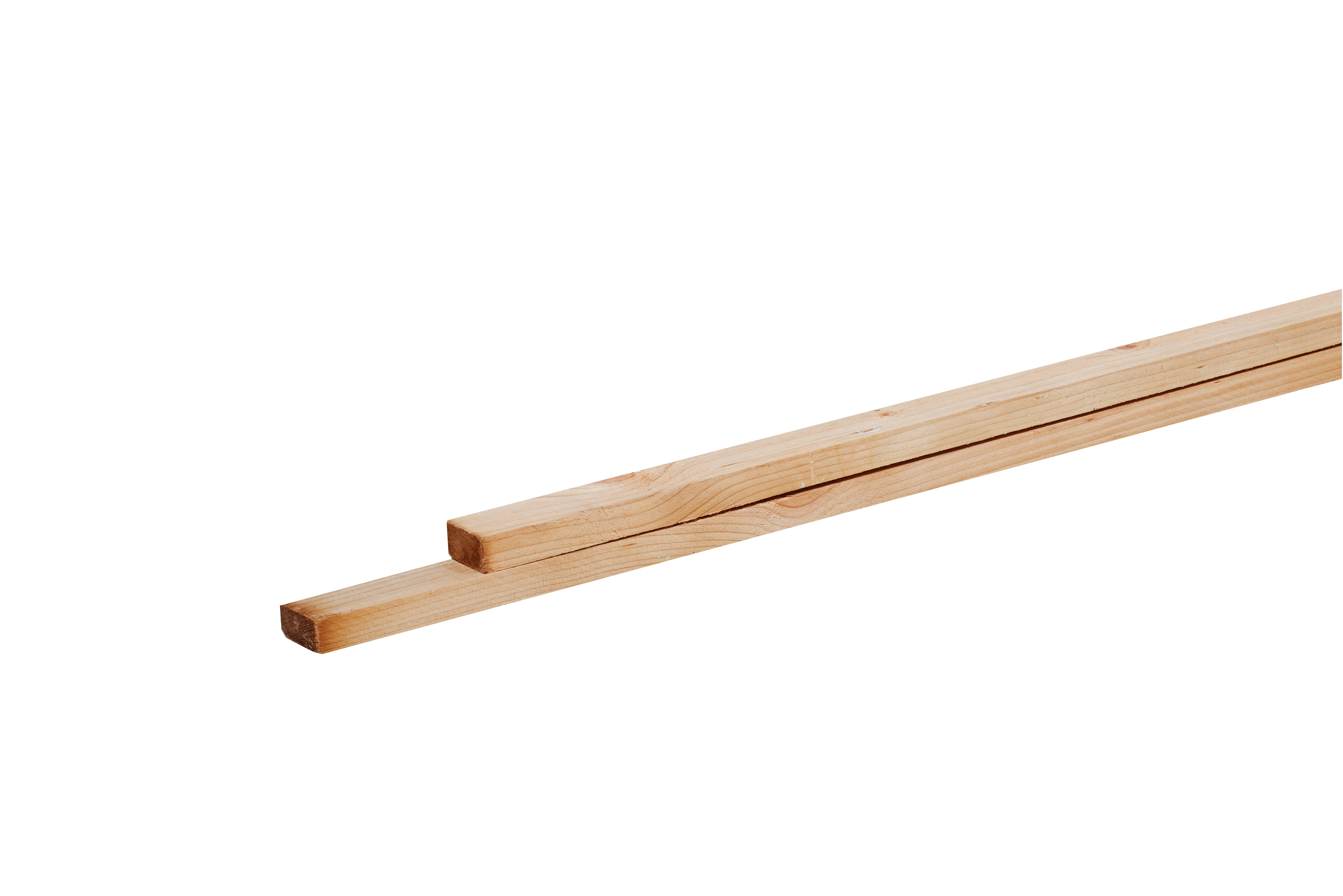 Vuren Panlat 2.5 x 3.8 cm (25 x 38 mm) - Lengte 480 cm - Afbeelding 1