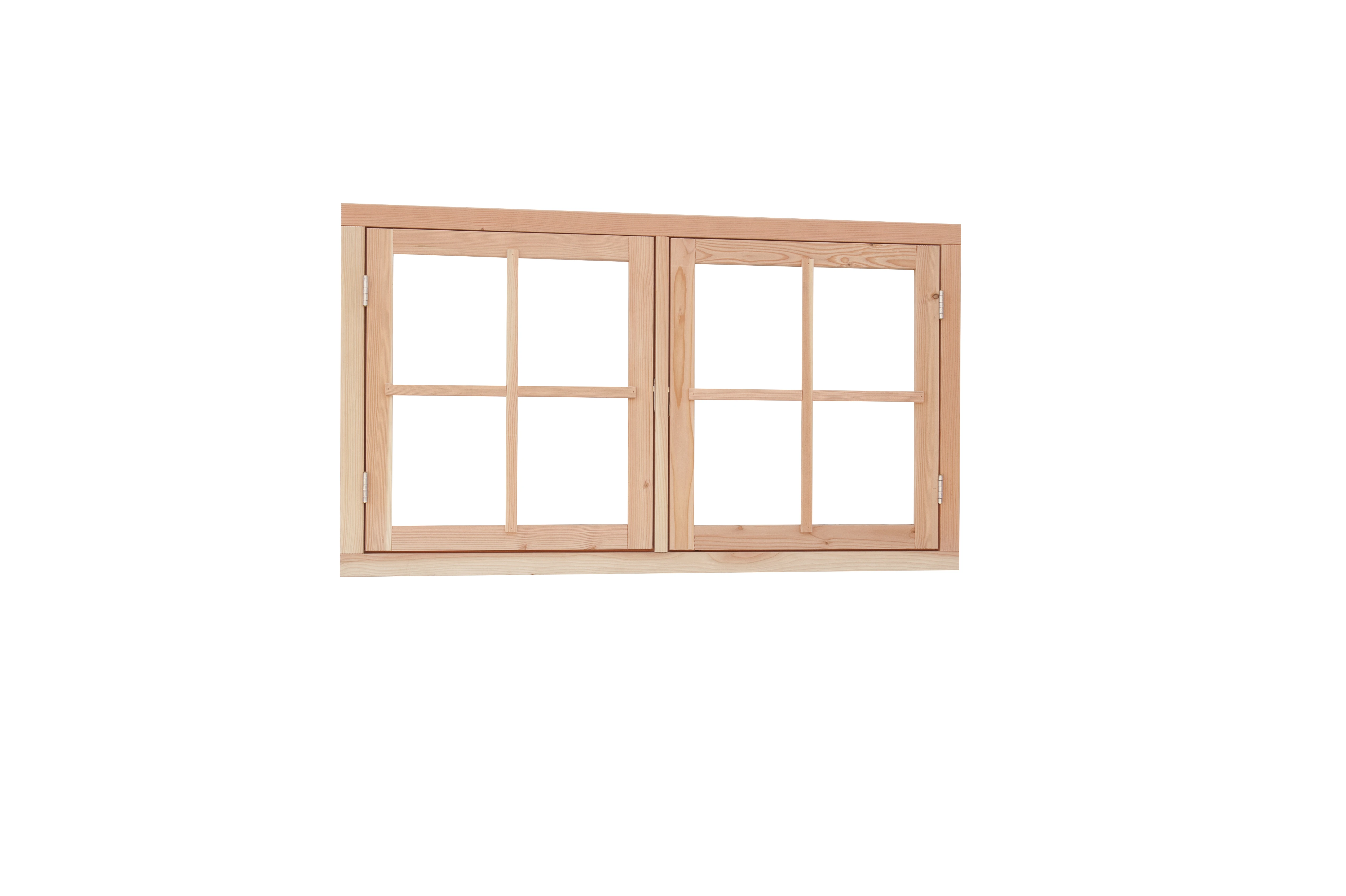 Douglasvision Dubbel Uitzetraam 142 x 84 cm Groen Geïmpregneerd - Afbeelding 1