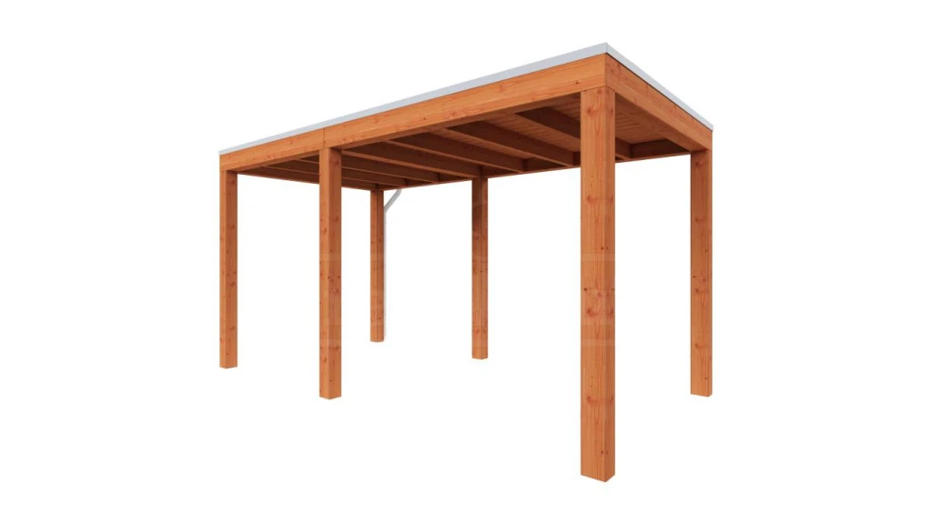 Trendhout Douglas Overkapping Palermo 430 x 370 cm - Afbeelding 1