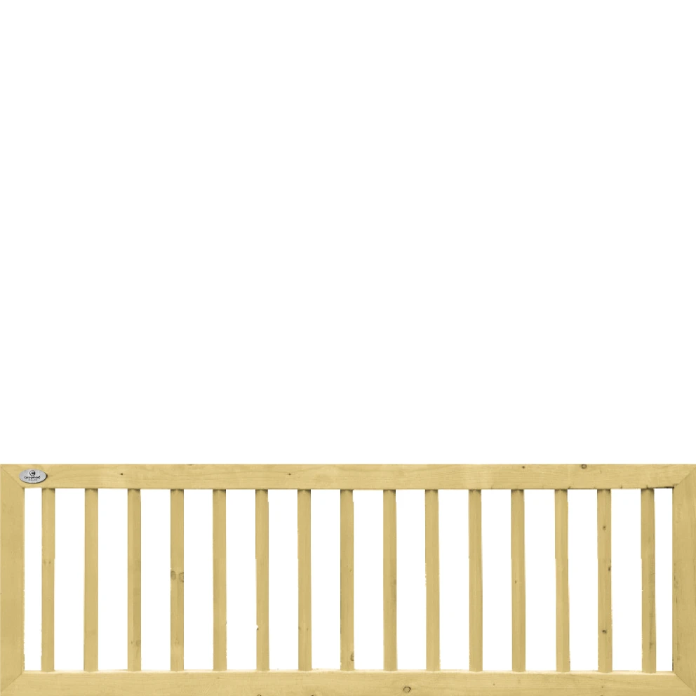 CarpGarant Vuren Tuinhek Recht in Kader 60 x 180 cm - Afbeelding 1