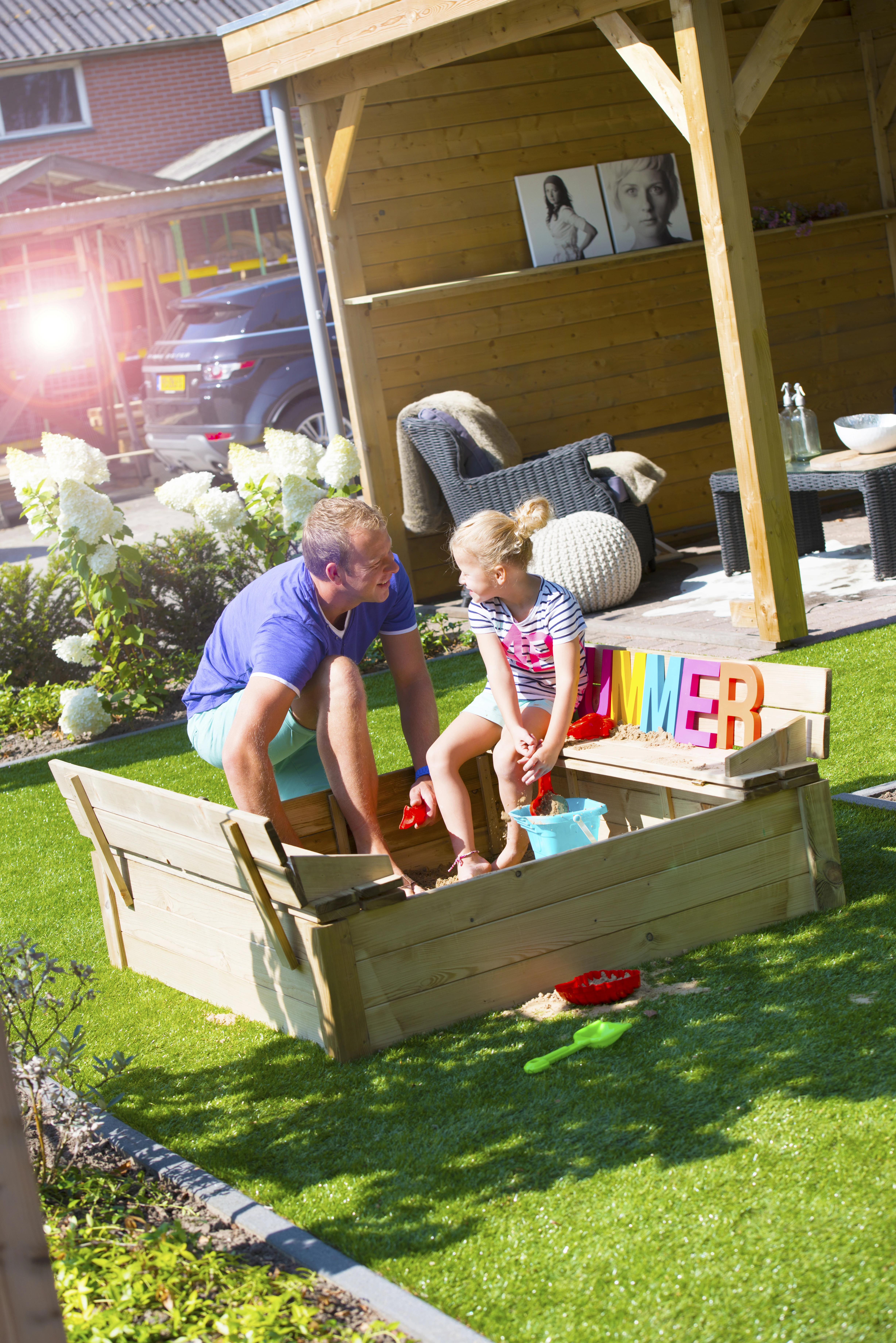 Zandbak Tom 30 x 120 x 120 cm - Afbeelding 4