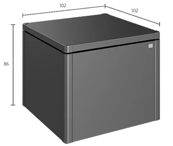 Biohort Compostbak MonAmi Donkergrijs Metallic 102 x 102 cm - Afbeelding 3