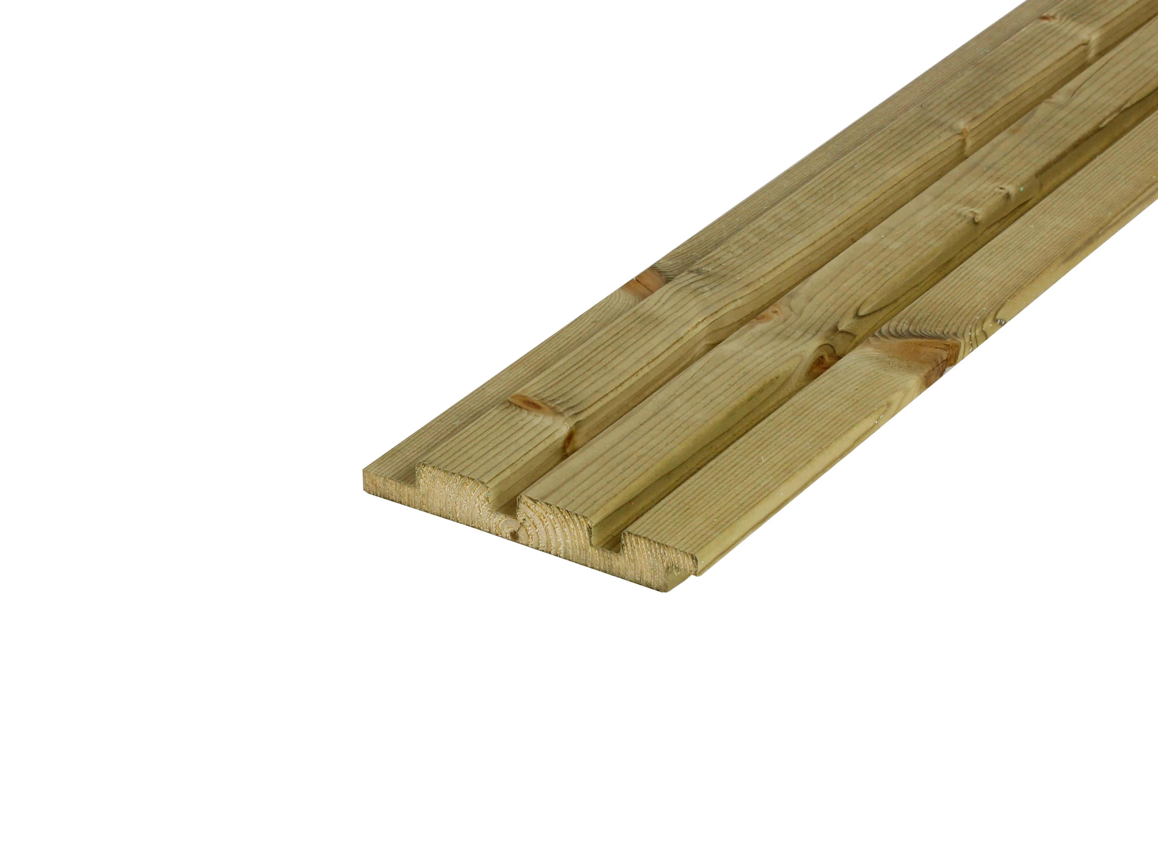 Vuren Rhombusprofiel 2.2 x 14 cm (22 x 140 mm) Triple Groen Geïmpregneerd - Lengte 400 cm - Afbeelding 6