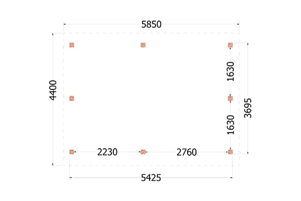 Trendhout Douglas Kapschuur De Hoeve XL 585 x 440 cm - Afbeelding 4