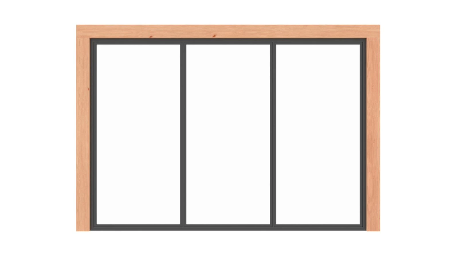 Vaste Glaswand Metallook 300 x 220 cm - Afbeelding 2