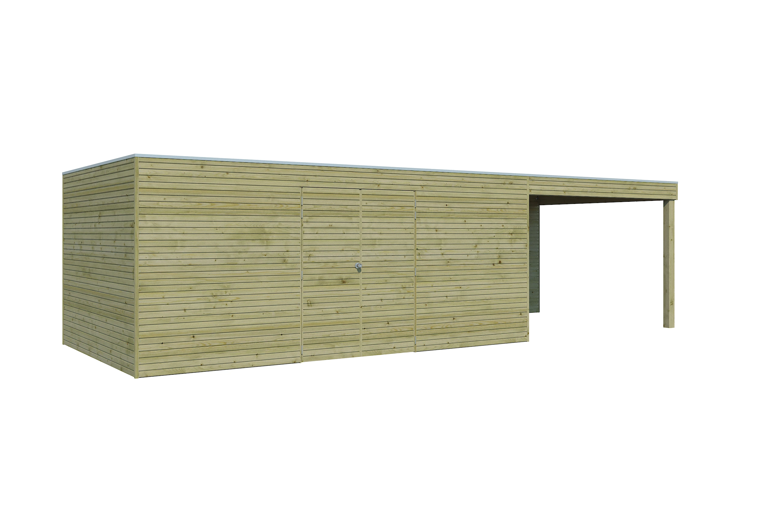 Woodlands Blokhut QB Groen Geïmpregneerd 810 x 300 cm - Afbeelding 2