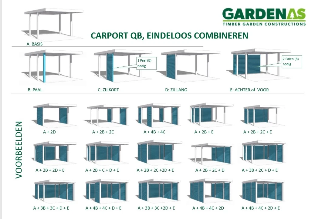 Paal voor Carport QB - Lengte 109.4 cm - Afbeelding 2