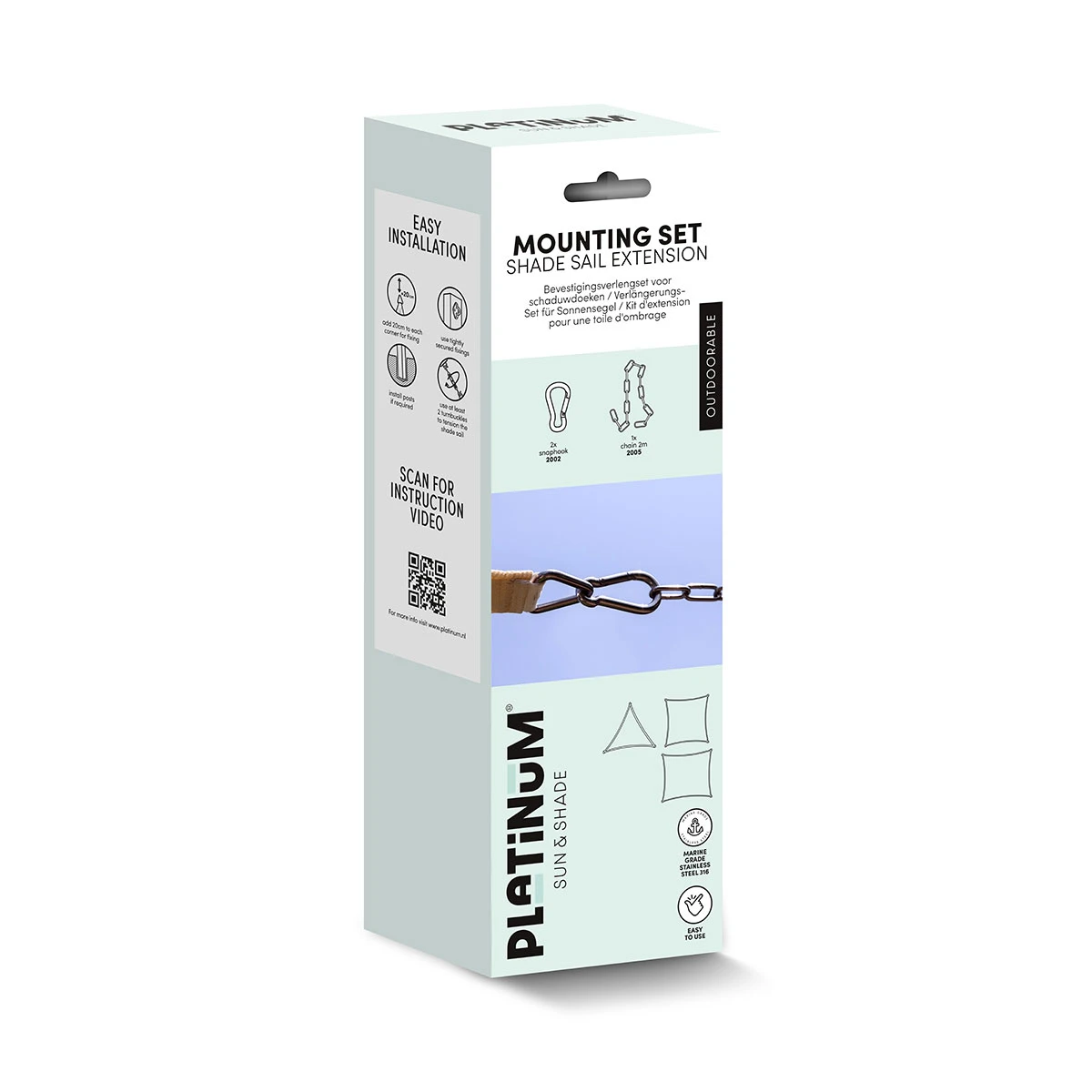 Platinum Uitbreidingsset Schaduwzeil - Afbeelding 2
