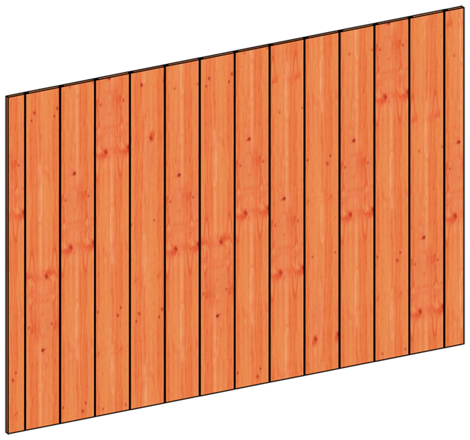 Trendhout Wandmodule K Sponningplanken 223 x 156 cm - Afbeelding 1