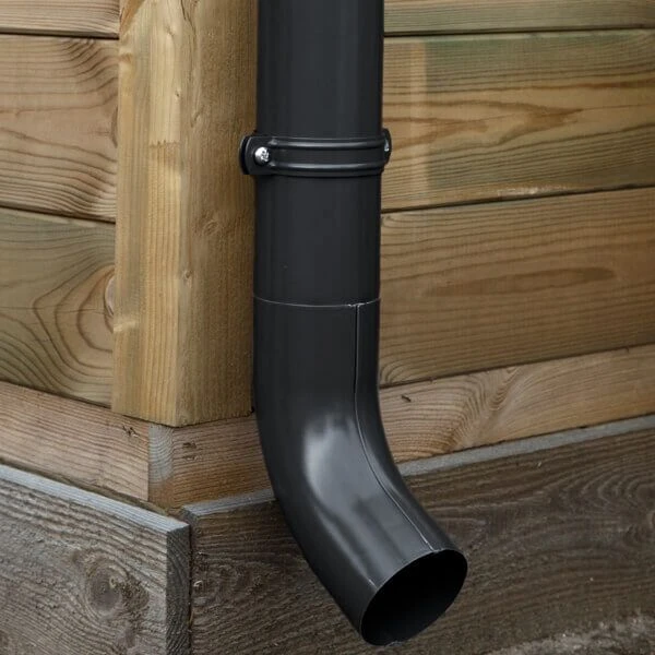 Zinken Dakgoot Lessenaarsdak Type 110 Zwart - Lengte 1020 cm - Afbeelding 3