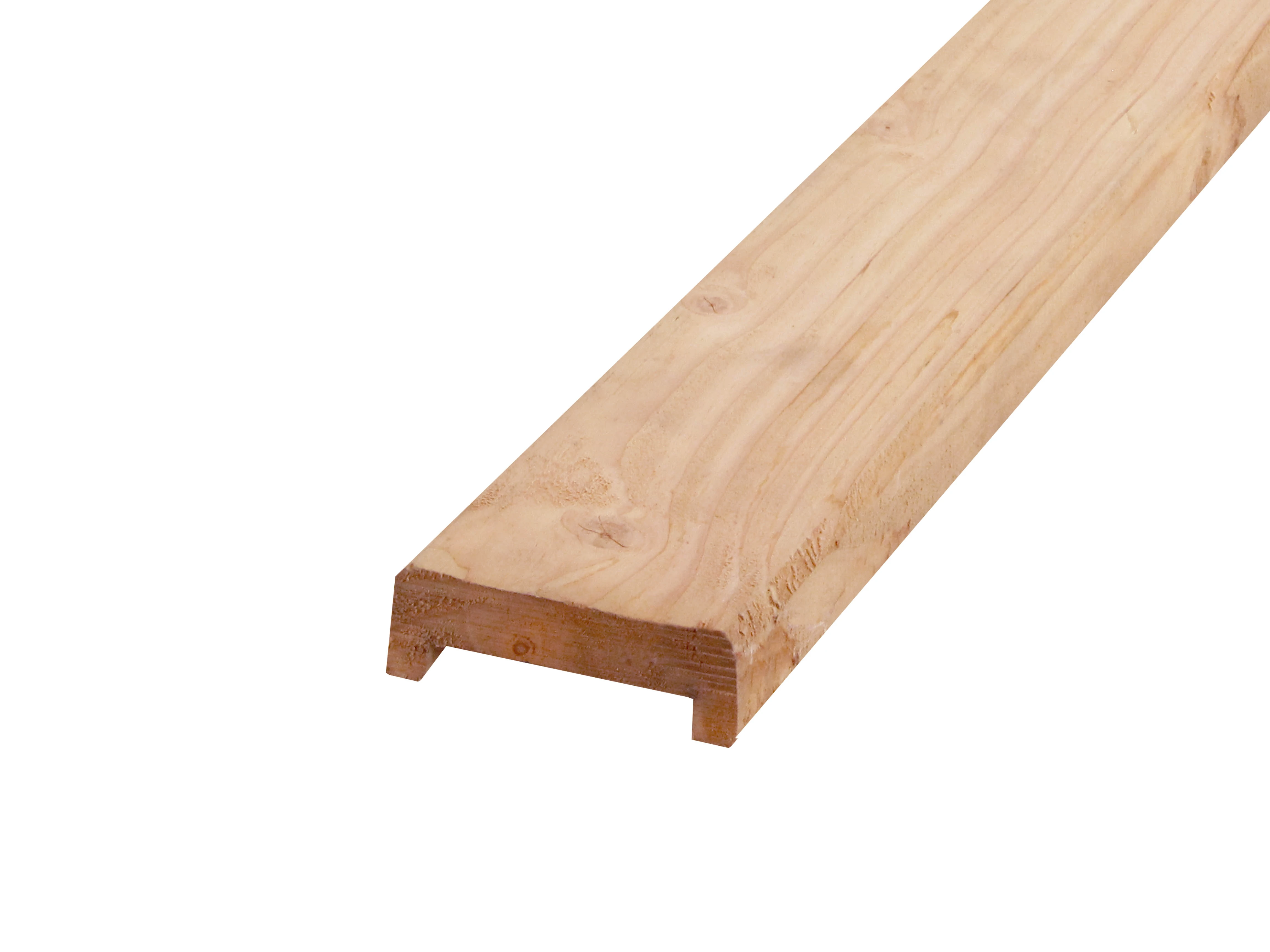 Douglas Afdeklat 2.8 x 8.5 cm (28 x 85 mm) Geschaafd Met Sponning Onbehandeld - Lengte 180 cm - Afbeelding 2