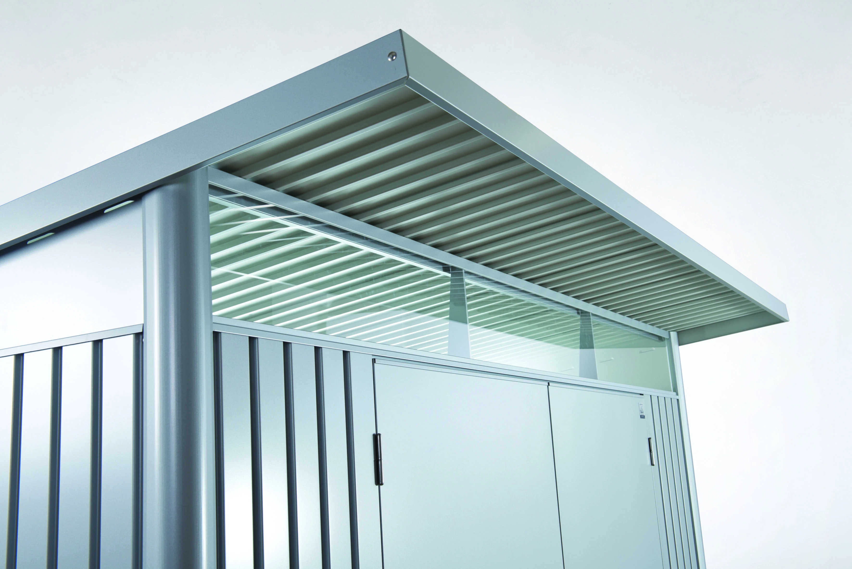 Biohort Berging Avantgarde Enkele Deur Zilver 180 x 300 x 218 cm - Afbeelding 5