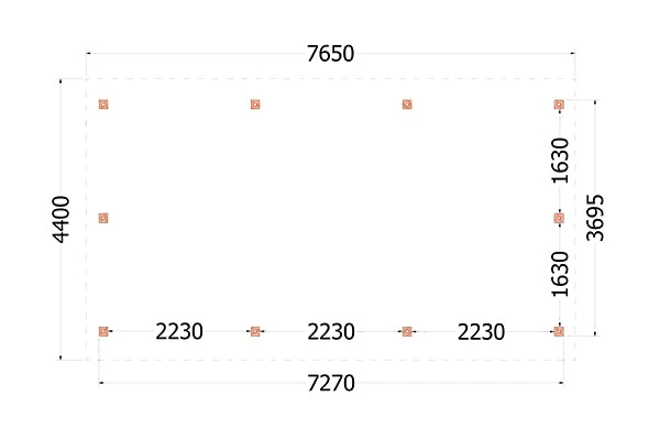 Trendhout Douglas Kapschuur De Hoeve XL 765 x 440 cm - Afbeelding 4