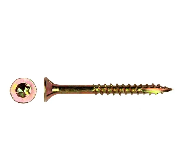 Spaanderplaatschroef Geel Verzinkt Torx 6.00 x 120 mm - Afbeelding 1