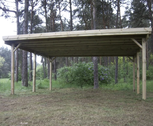 Woodlands Carport Dubbel 510 x 500 cm - Afbeelding 1