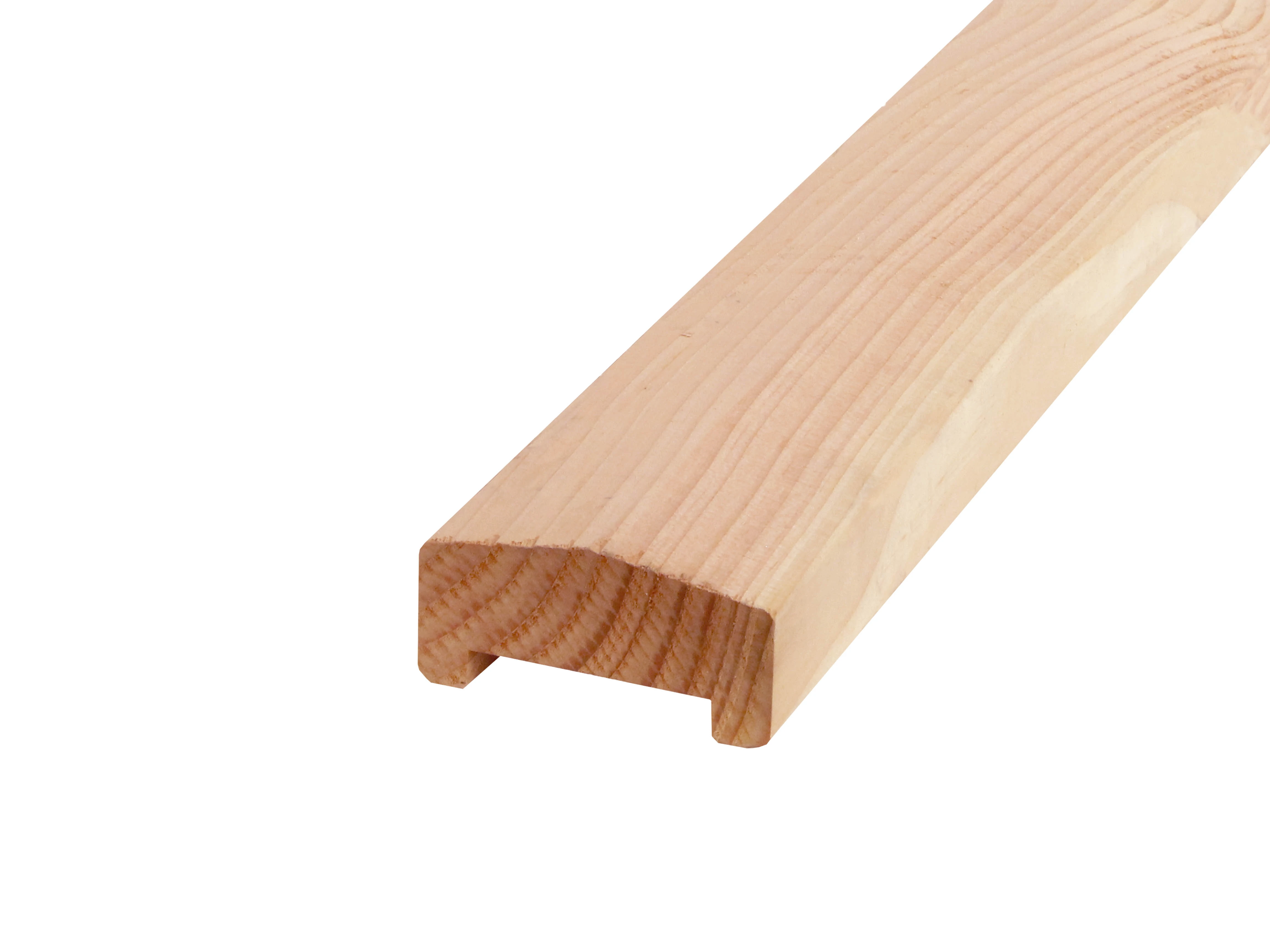 Douglas Afdeklat Piramide met Sponning 4.2 x 8.5 cm (42 x 85 mm) Onbehandeld - Lengte 180 cm - Afbeelding 1