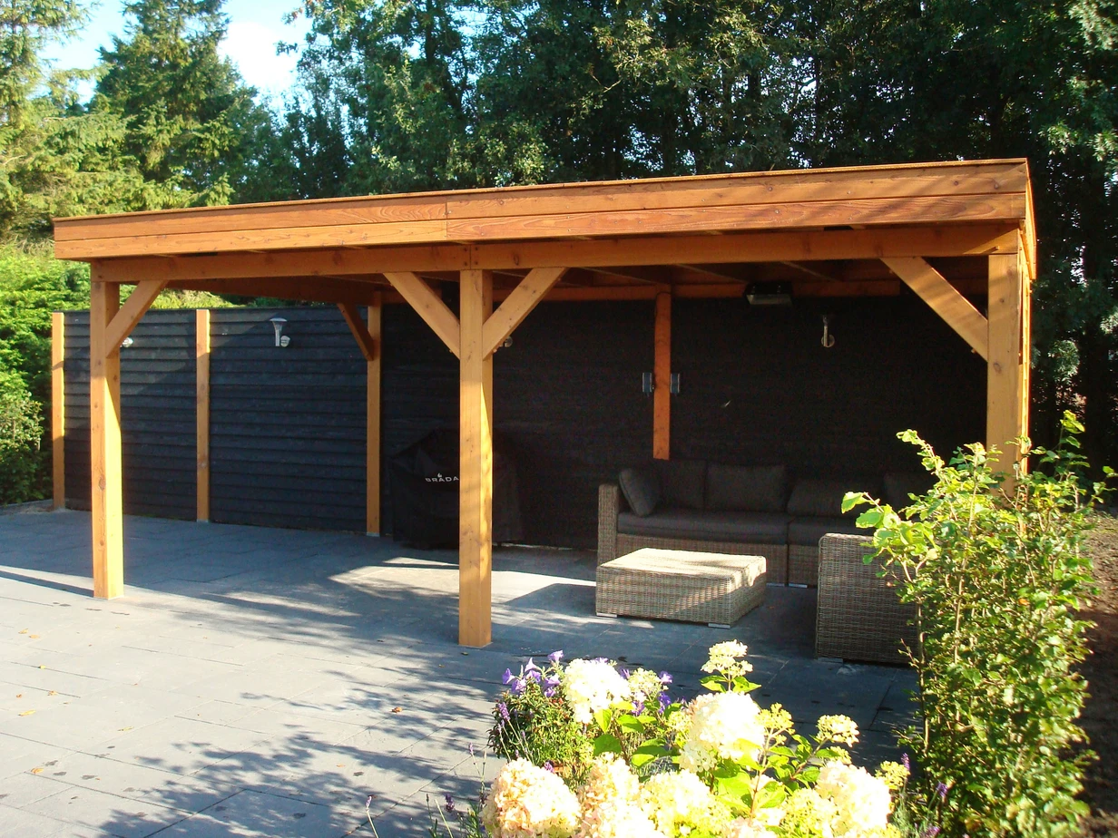 Douglas Paal 14 x 14 cm (140 x 140 mm) Geschaafd - Lengte 400 cm - Afbeelding 2