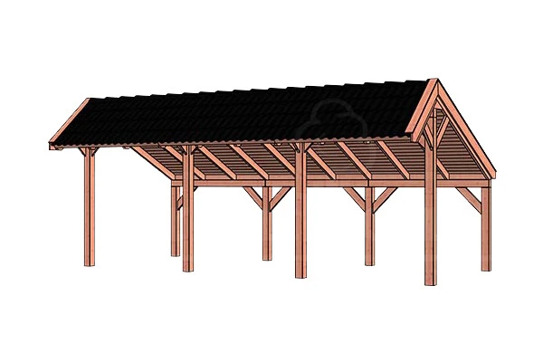 Trendhout Douglas Kapschuur De Heerd 740 x 425 cm - Afbeelding 1