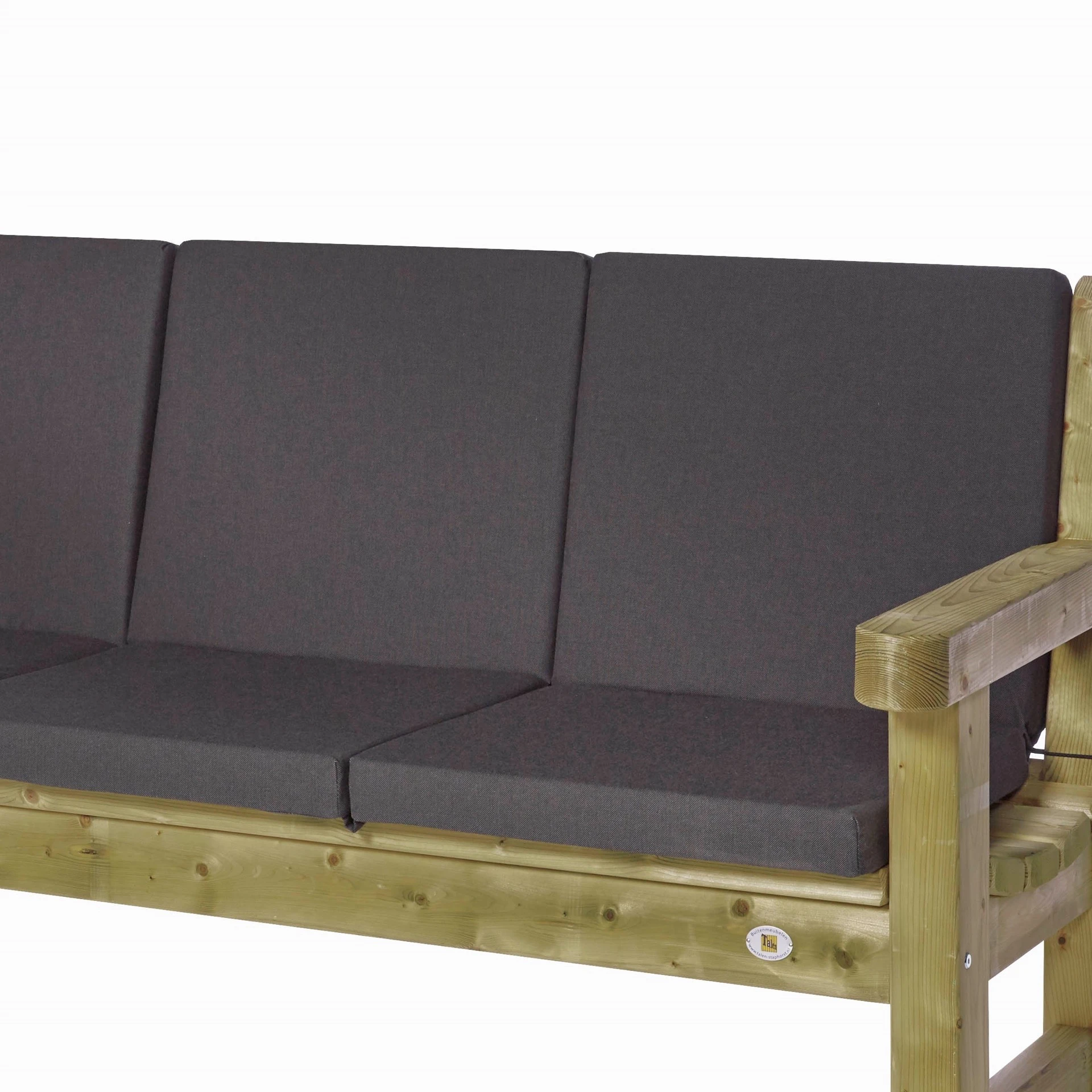 Talen Kussen voor Driezitsbank Zeist & Lisse Antraciet - Afbeelding 2