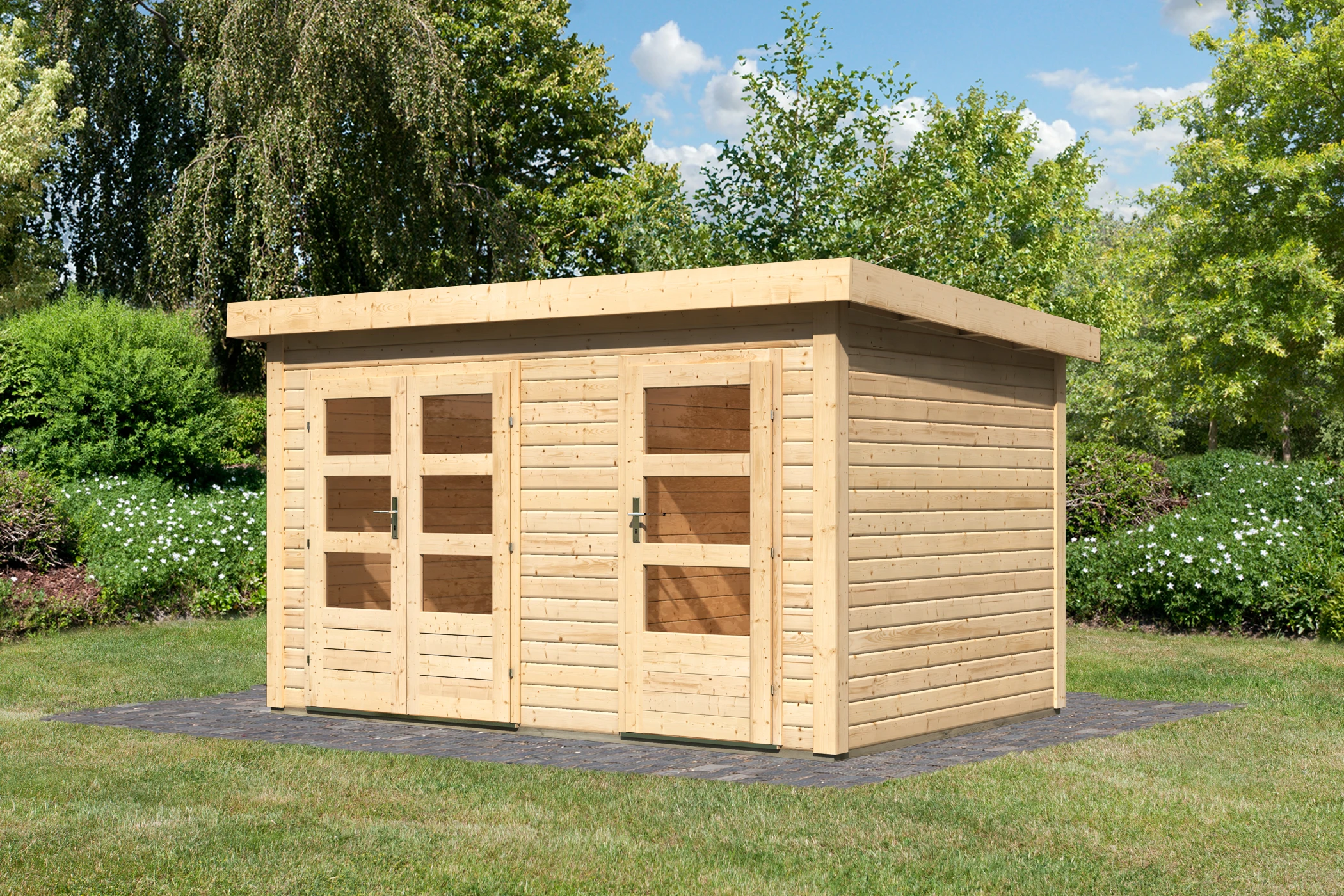 Karibu Tuinhuis Schönbuch 1 38 mm 398 x 273 cm - Afbeelding 4