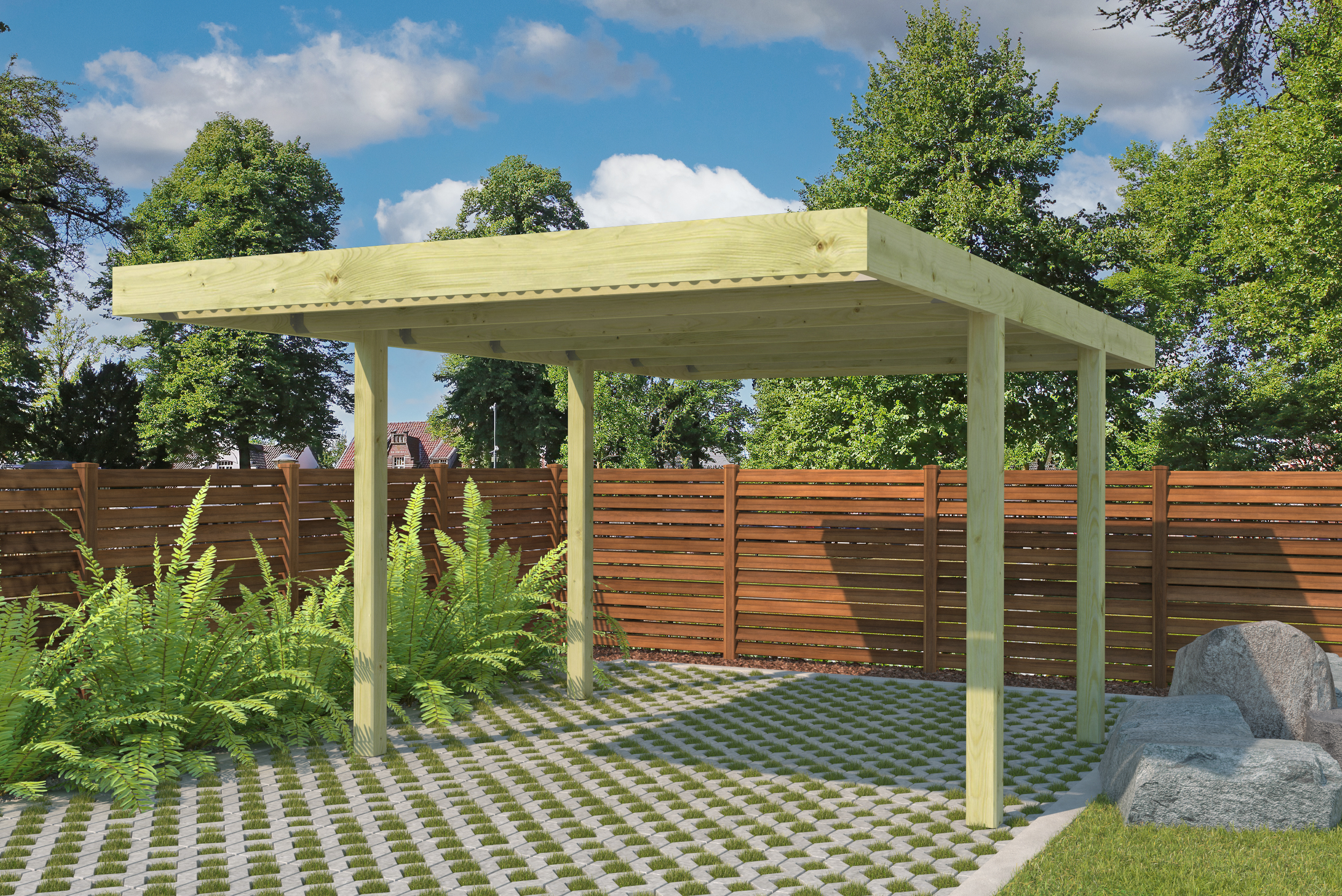 Woodlands Carport Q-Line QB 307 x 554 cm - Afbeelding 4