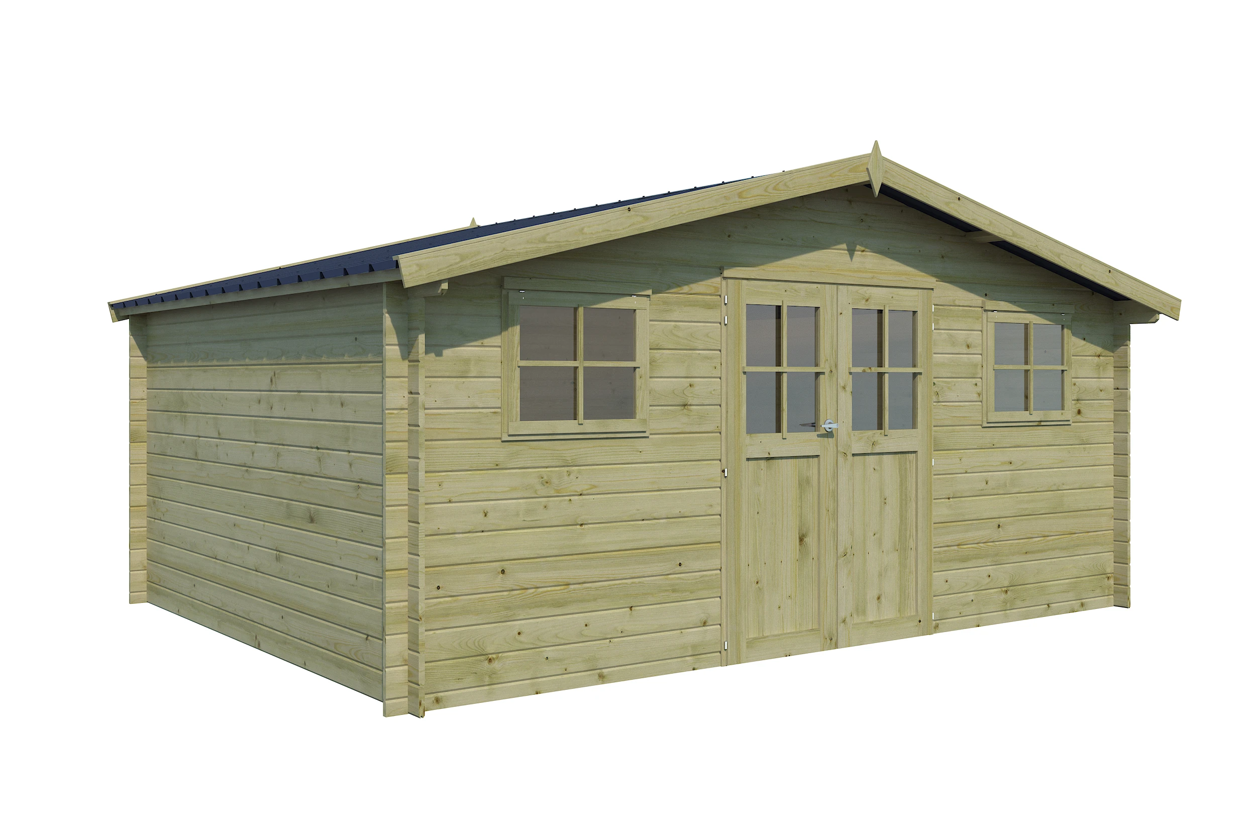 Woodlands Blokhut Hudson XL Geïmpregneerd 505 x 385 cm - Afbeelding 3