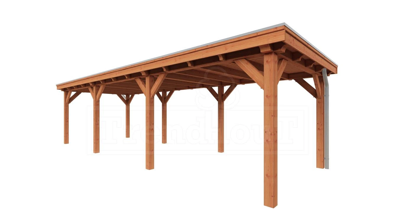 Trendhout Douglas Overkapping Siena 930 x 350 cm - Afbeelding 1