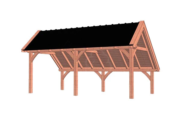 Trendhout Douglas Kapschuur De Hoeve XL 635 x 380 cm - Afbeelding 1