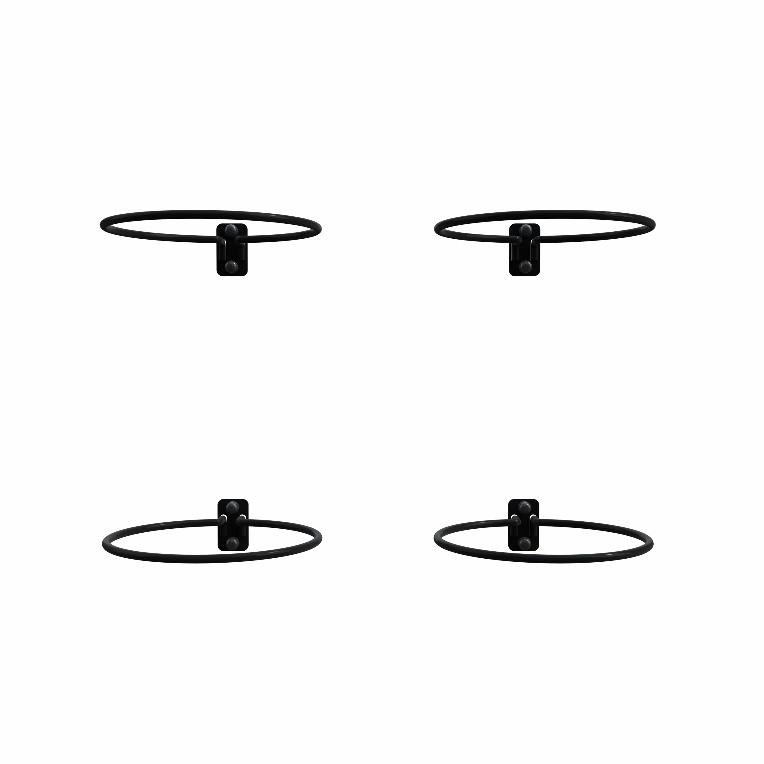 Royal Well Set Pothouders Zwart 4 stuks - Afbeelding 2