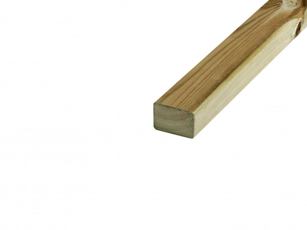 Grenen Regel 3.4 x 4.5 cm (34 x 45 mm) Geschaafd Geïmpregneerd - Lengte 180 cm - Afbeelding 3