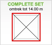 PVC Dakgoot Vierhoekig DakE100 Wit - Lengte 1400 cm - Afbeelding 2