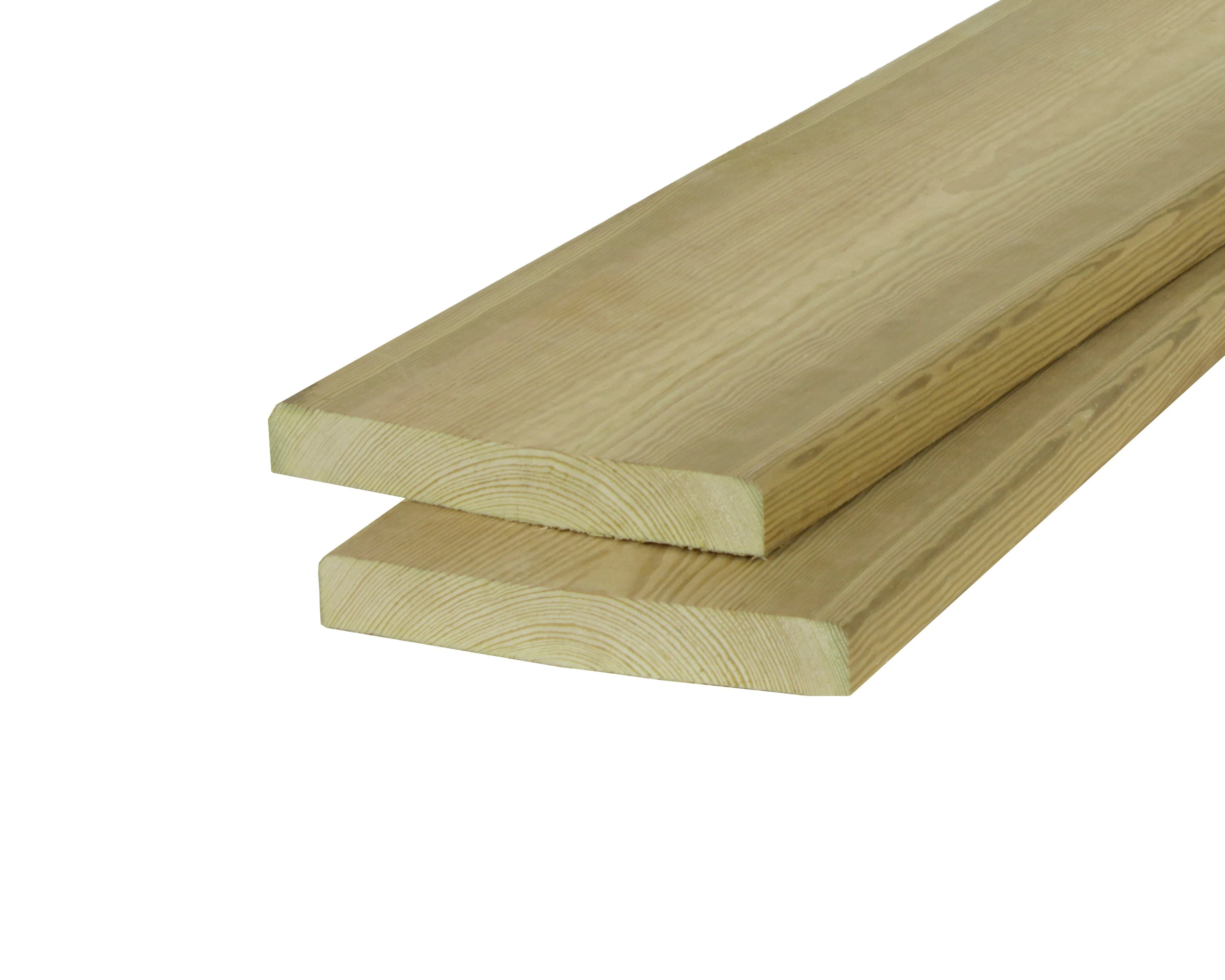 Grenen Vlonderplank 2.8 x 19.5 cm (28 x 195 mm) Groen Geïmpregneerd - Lengte 400 cm - Afbeelding 1