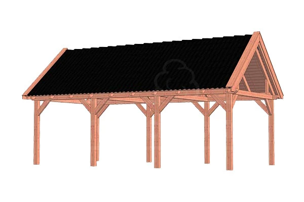 Trendhout Douglas Overkapping Zadeldak XL 765 x 440 cm - Afbeelding 1