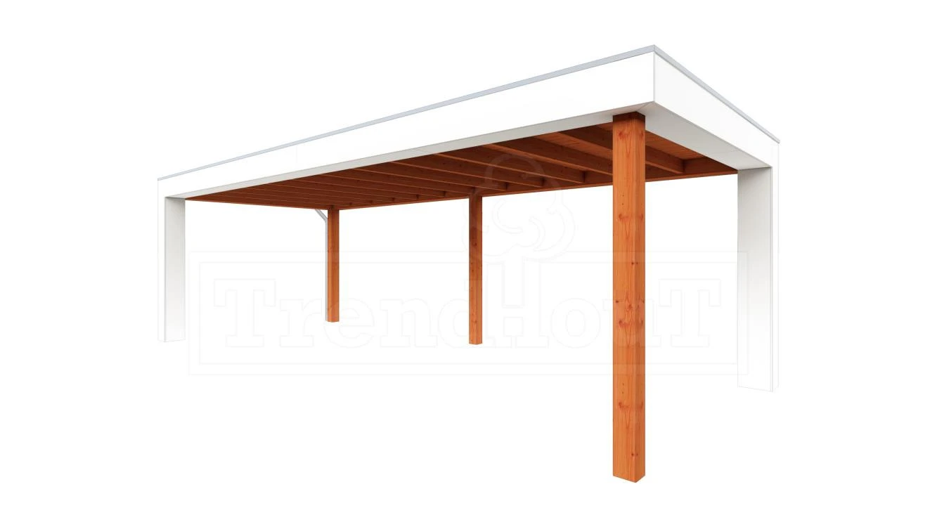 Trendhout Douglas Overkapping Verona Links 750 x 335 cm - Afbeelding 1