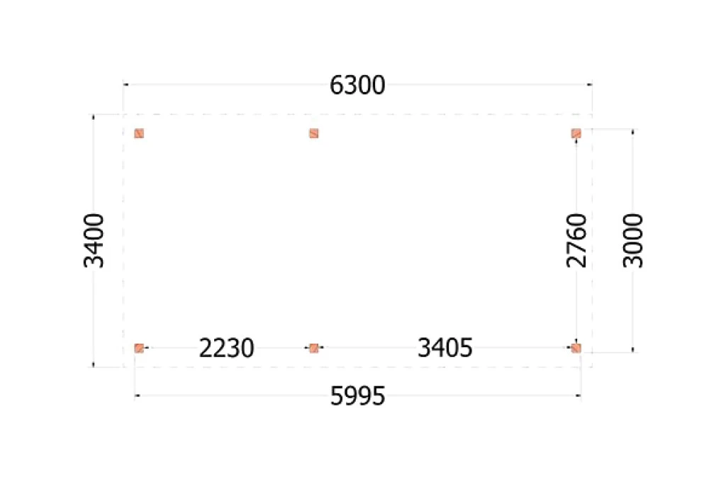 Trendhout Douglas Kapschuur De Deel 630 x 340 cm - Afbeelding 2