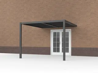 Aluminium Pergola met Lamellen Aan Huis 300 x 300 cm - Afbeelding 1