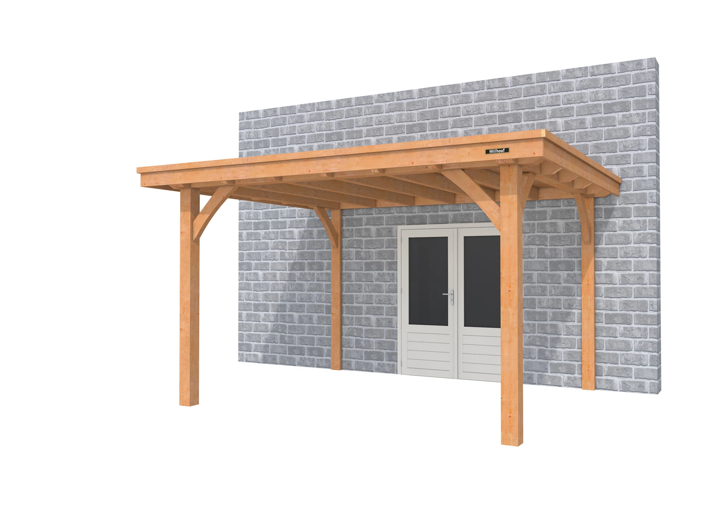 Hillhout Terrasoverkapping Excellent Douglas XXL 360 x 400 cm - Afbeelding 1